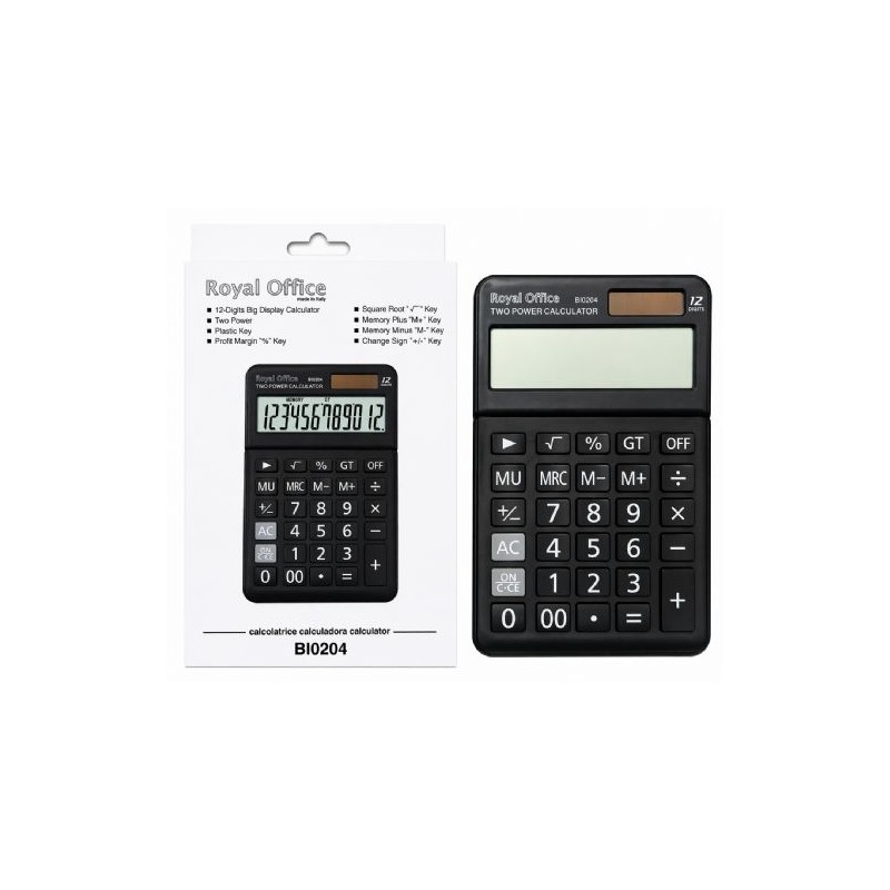 Calcolatrice Royal Office Big 12 cifre BI-0204