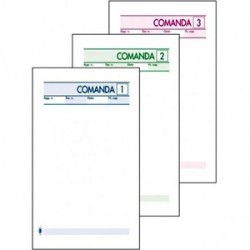 Comande 3 copie autocopianti 10x17 Picarta
