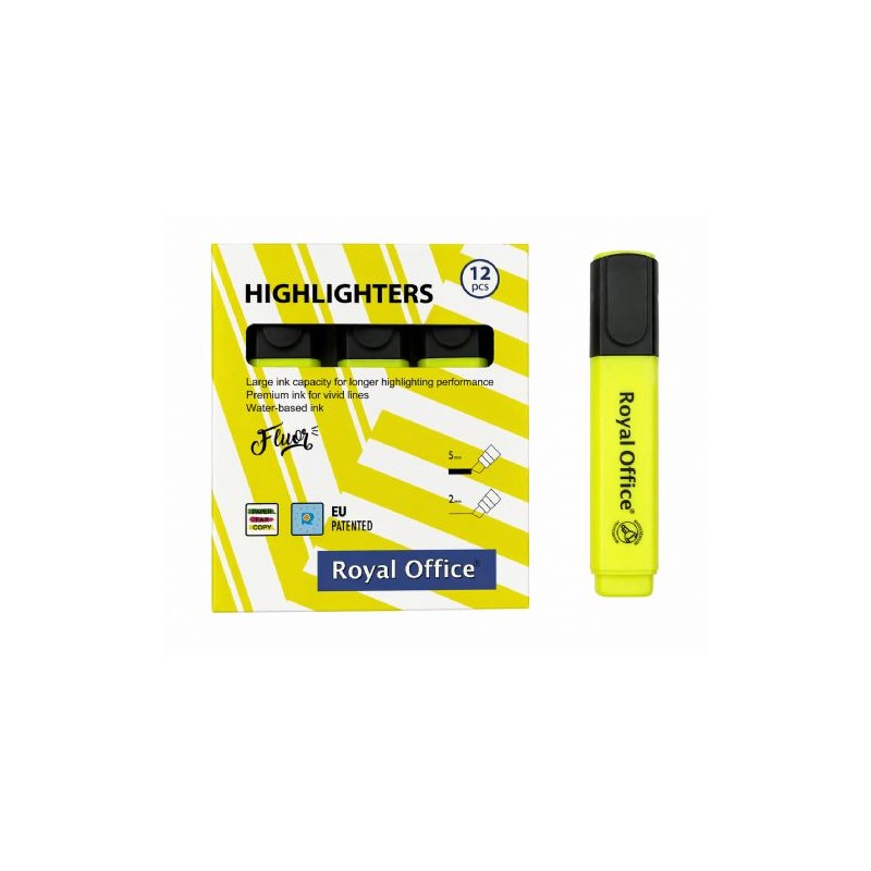 Evidenziatori Royal Office Giallo | Ref. 01603