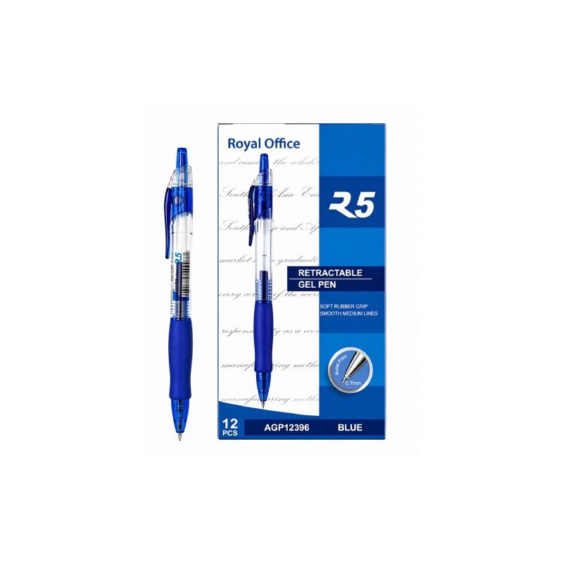 Penna Gel Royal Office R5 0,7 Blu | Ref. 01518