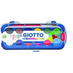 ACQUERELLI GIOTTO MINI DA 12 COLORI X 23mm F352300