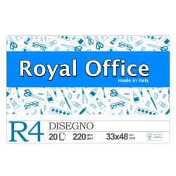 BLOCCO ROYAL OFFICE R4 33X48 RUVIDO 220GR 20FG