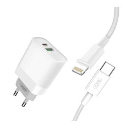 CARICATORE RAPIDO 20W 3.0 USB A-C +  CAVO IPHONE  ROYAL