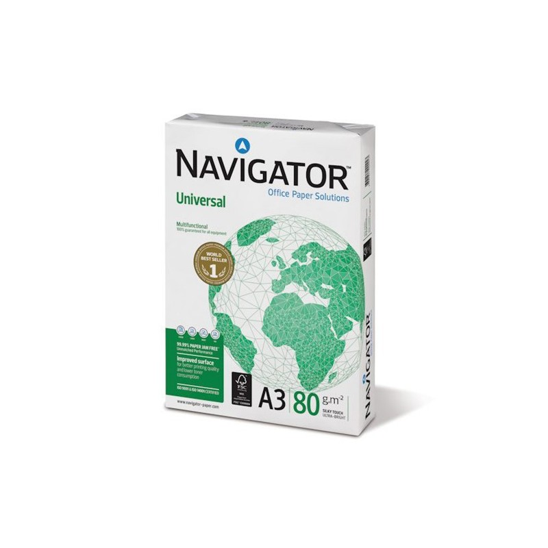 CARTA A3 NAVIGATOR UNIVERSAL 80GR 500FF