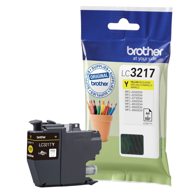 CARTUCCIA BROTHER LC3217Y YELLOW ORIGINALE