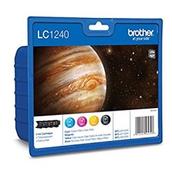 CARTUCCIA BROTHER MULTIPACK 4 COLORE LC1240 ORIGINALE