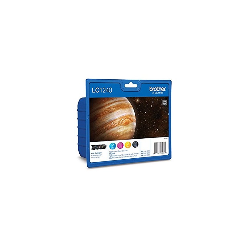 CARTUCCIA BROTHER MULTIPACK 4 COLORE LC1240 ORIGINALE