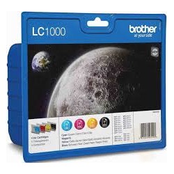 CARTUCCIA BROTHER MULTIPACK BK/C/Y/M/ LC1000 VALBP