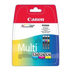 CARTUCCIA CANON CLI 526 MULTIPACK C/M/Y ORIGINALE KIT 3 2934B010