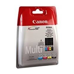 CARTUCCIA CANON MULTIPACK CLI 551 6509B009 ORIGINALE