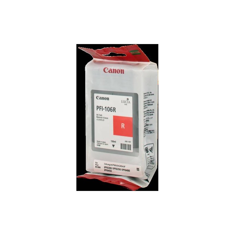 CARTUCCIA CANON PFI 106 ROSSO 130ML ORIGINALE