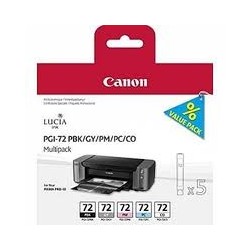 CARTUCCIA CANON PGI 72 MULTIPACK 5 CARTUCCE  PBK GY PC PM CO ORIGINALE