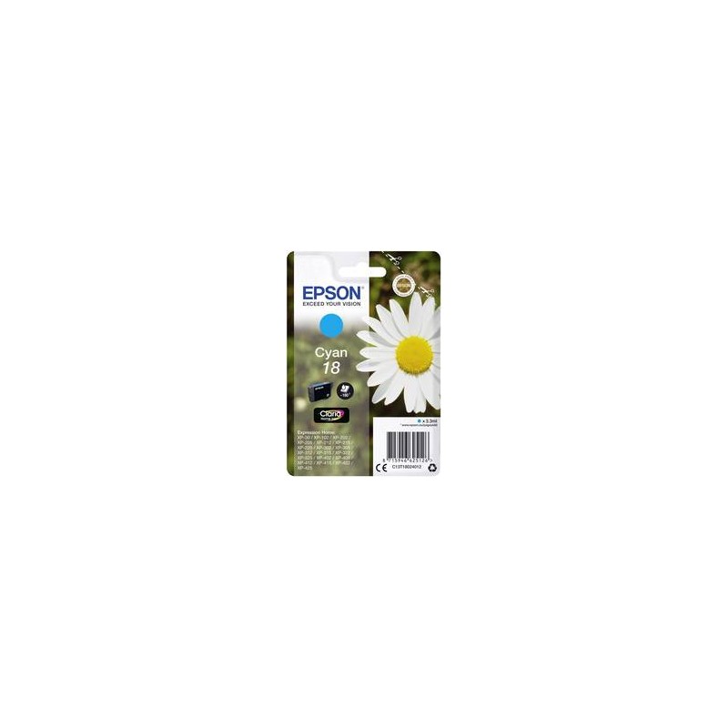 CARTUCCIA EPSON T1802 CYANO C13T18024012 ORIGINALE