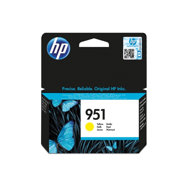 CARTUCCIA HP 951 YELLOW ORIGINALE CN052AE
