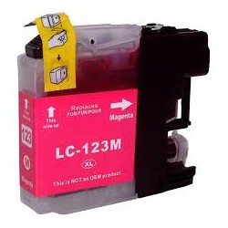 CARTUCCIA X BROTHER LC 121 LC 123 MAGENTA COMP
