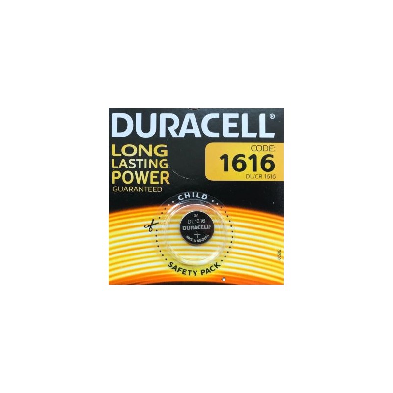 DURACELL LITHIUM CR 1616 BL1