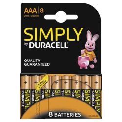 DURACELL Simply MN2400 AAA BL8