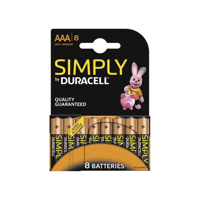 DURACELL Simply MN2400 AAA BL8