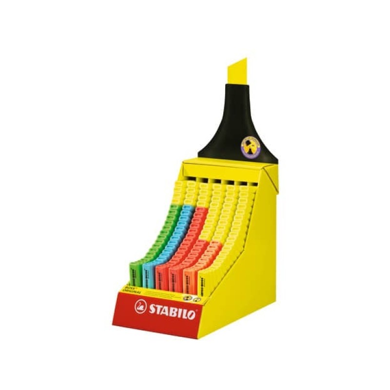 EVIDENZIATORI STABILO BOSS ORIGINAL 2-5 mm ESPOSITORE 300 PEZZI ASSORTITI  70/300