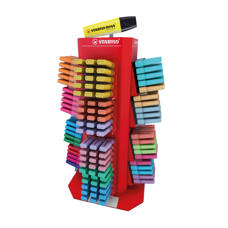 EVIDENZIATORI STABILO EXPO GIREVOLE 470 BOSS ORIGINAL + PASTEL + NATURECOLORS 70/470-1