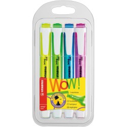 EVIDENZIATORI STABILO SWING COOL  FLUO 4PZ CARDBOARD 275/4
