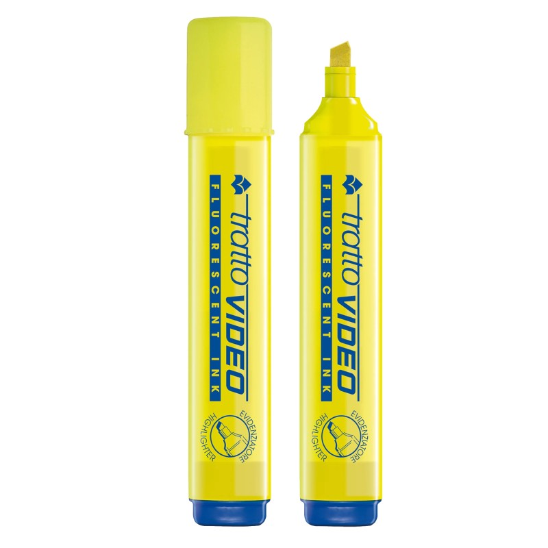 EVIDENZIATORI TRATTO VIDEO GIALLO 01 F830201