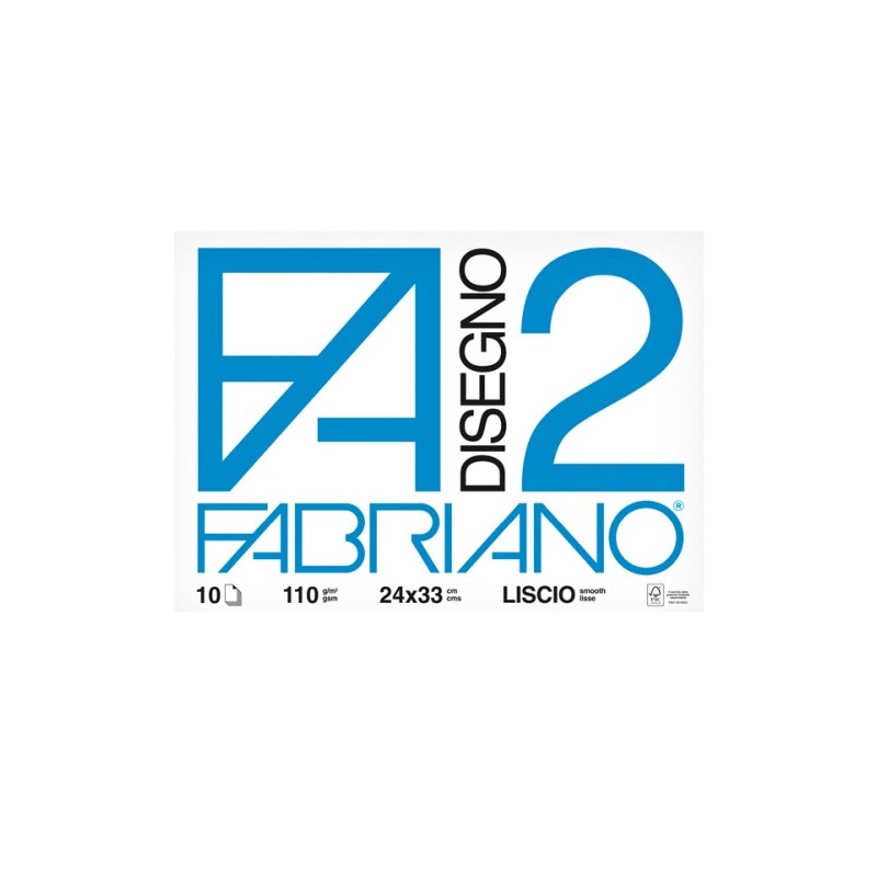 FABRIANO F2 ALBUM 24X33 LISCIO 110GR 10FG