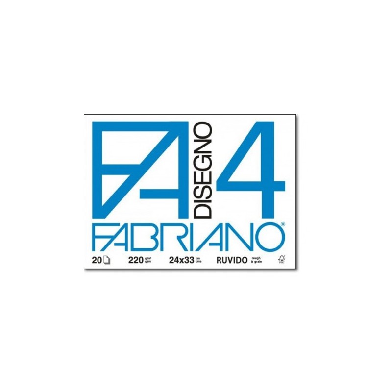FABRIANO F4 BLOCCO 24X33 RUVIDO 200GR 20FG 5000597