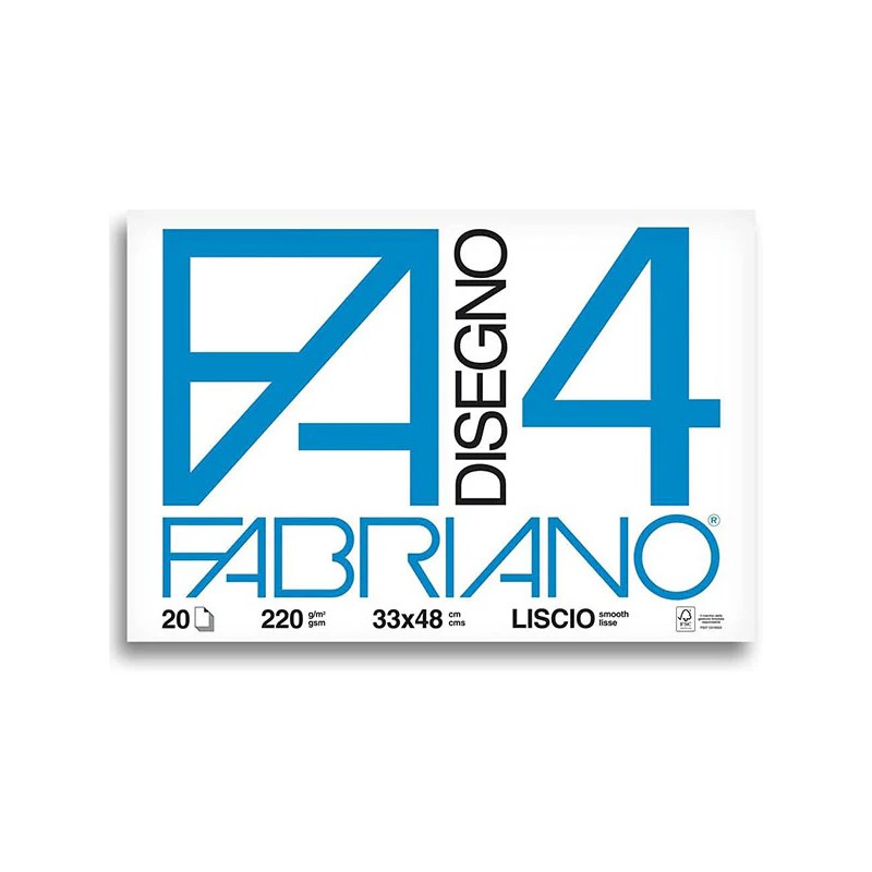 FABRIANO F4 BLOCCO 33X48 LISCIO 200GR 20FG 5200797