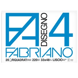 FABRIANO F4 BLOCCO 33X48 SQUADRATO 220GR 20FG 5201797
