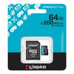 KINGSTON MICRO SDXC CANVAS GO PLUS SDCG4 64GB Tassa siae Inclusa