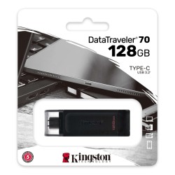 KINGSTON PEN DRIVE DT70 128GB USB 3,0 TASSA SIAE INCLUSA