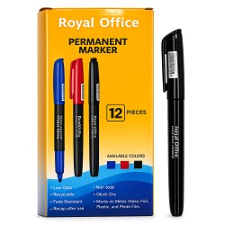 MARKER INDELEBILE PUNTA FINE NERO ROYAL OFFICE 1,9M