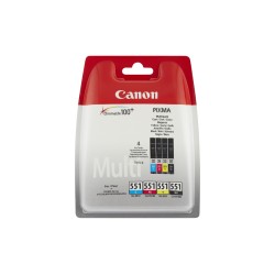 MULTIPACK CANON CLI 551 6509B009 BK/M/Y/C ORIGINALE