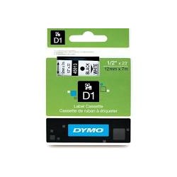 NASTRO DYMO DI 12mm X 7 NERO/BIANCO ORIGINALE