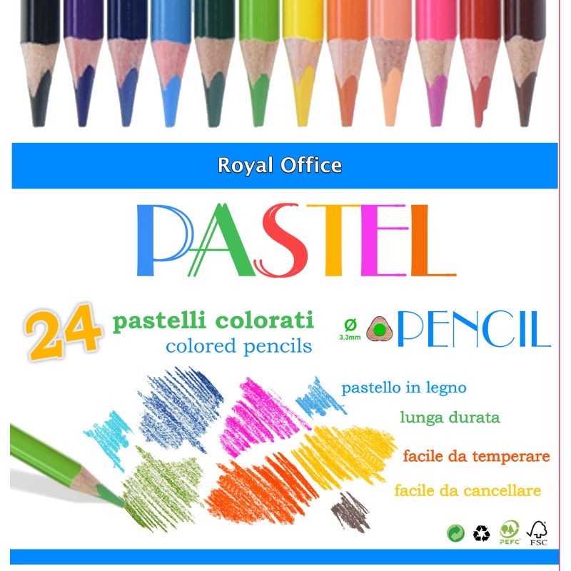 PASTELLI ROYAL OFFICE PASTEL 24 3,3 MINA