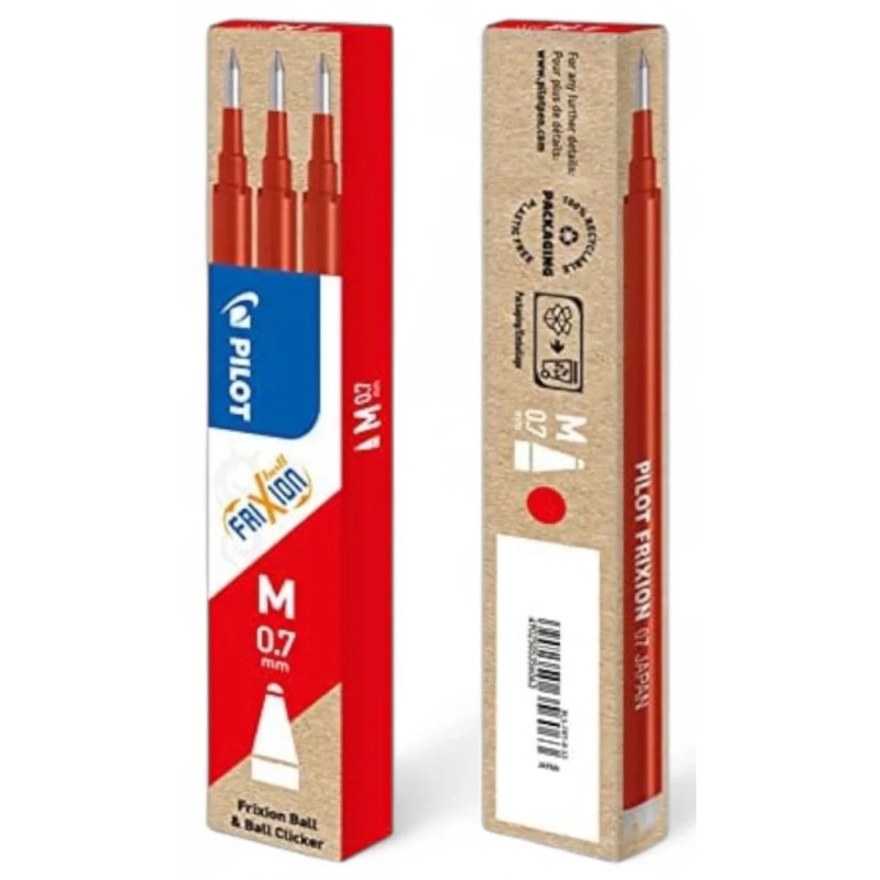 REFILL FRIXION GEL 0,7 ROSSO SET 3 PZ