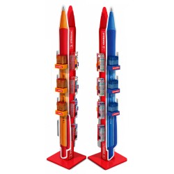 STABILO pointball espositore 200 penne (classica, colorful e Wildflower) + 30 refill (nero,blu,rosso)15 astucci da 4 pezzi 50000