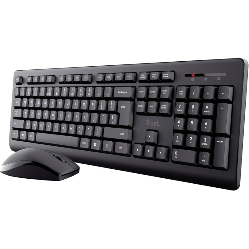 TASTIERA USB WIRELESS TRUST PRIMO + MOUSE 3 PULSANTI