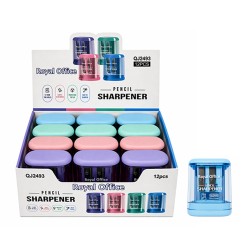 TEMPERAMATITE C SERBATOIO PLASTICA 2 FORI ROYAL OFFICE PASTEL CONF. 12PZ