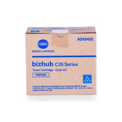 TONER KONIKA MINOLTA A0X5452 TNP22C CYANO 6000COPIE ORIGINALE