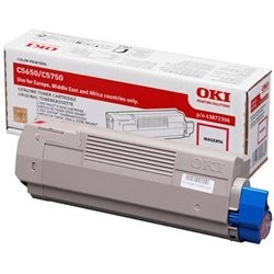 TONER OKI 43872306 MAGENTA C5650 C5750 2000COPIE ORIGINALE