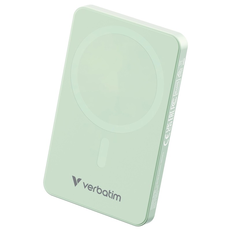 VERBATIM POWER BANK 5000 Essntls verde MagW 32226 T.-Code: 85076000 EAN Code 0023942322269